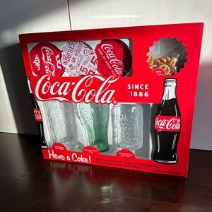 Vintage Glass Collection With Coasters and Pretzels